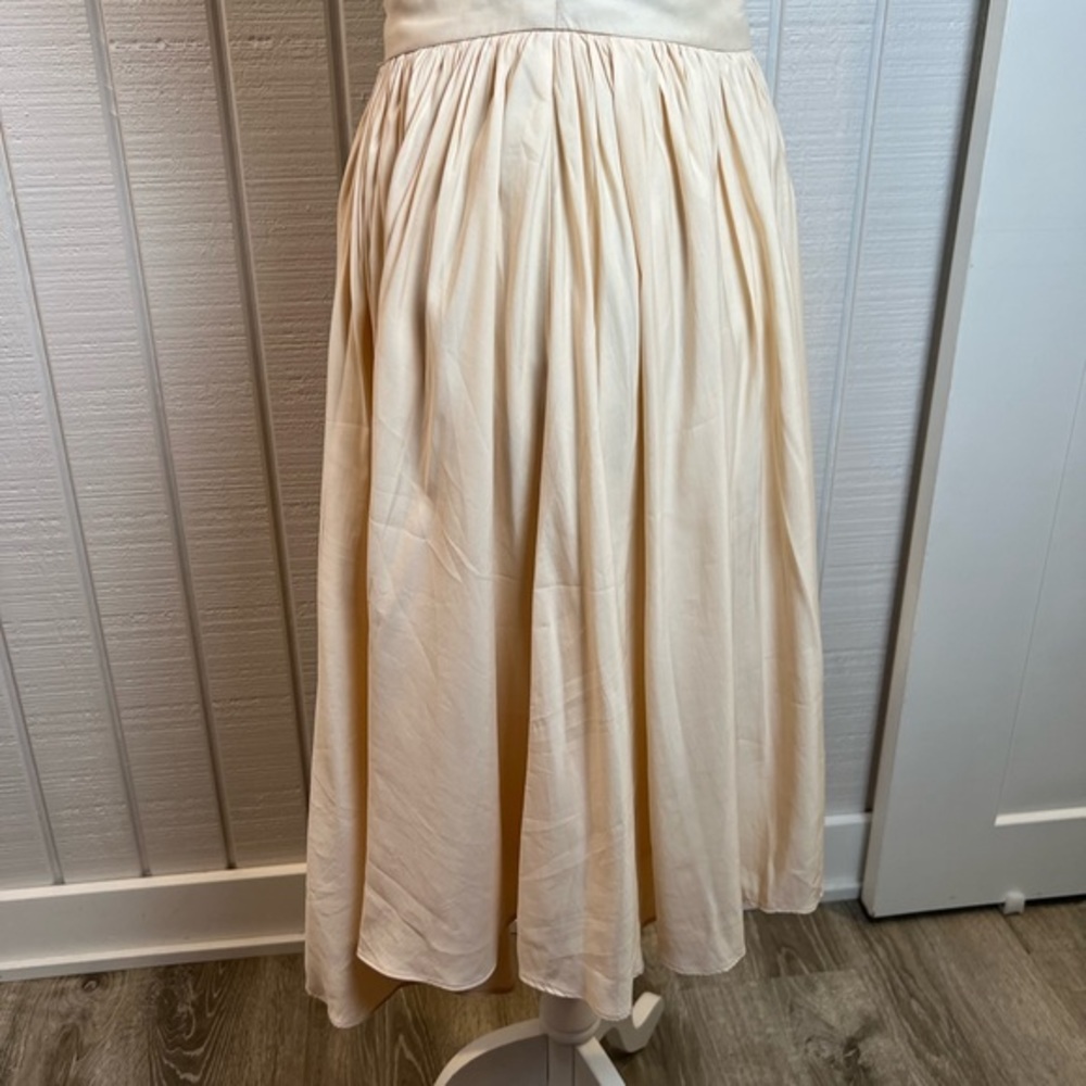 BLAQUE LABEL Revolve Cream Skirt High Low Size Small - Picture 3 of 12